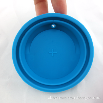 Food grade custom silicone replacement travel mug sleeve lid